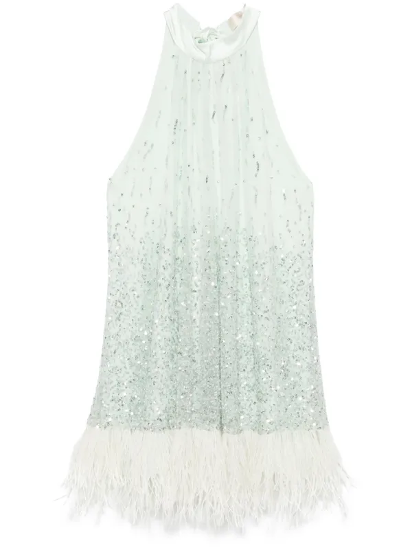 Alice + Olivia Erna ミニドレス | グリーン | FARFETCH JP