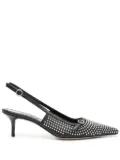 Aeyde 55mm Saba slingback pumps - Black