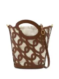 Oscar de la Renta leather bucket bag - Brown