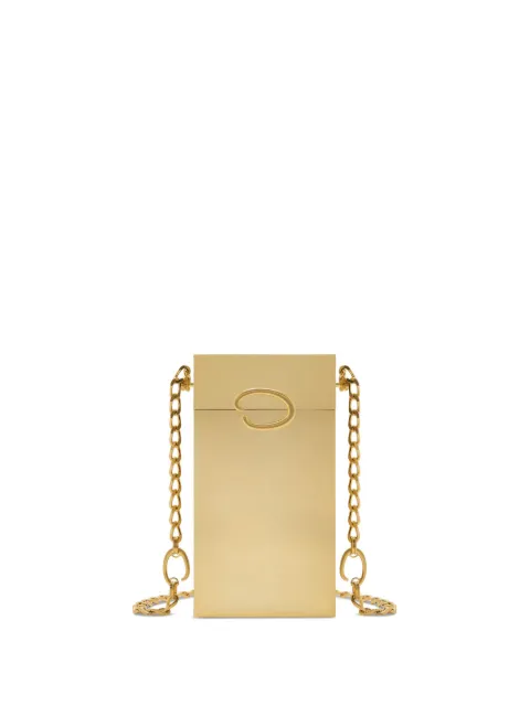 Oscar de la Renta logo-plaque clutch bag 