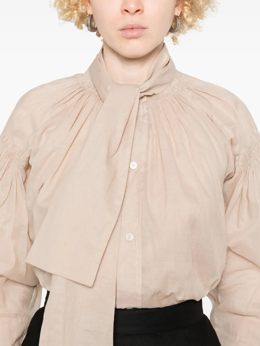 Plan C organza shirt - Beige