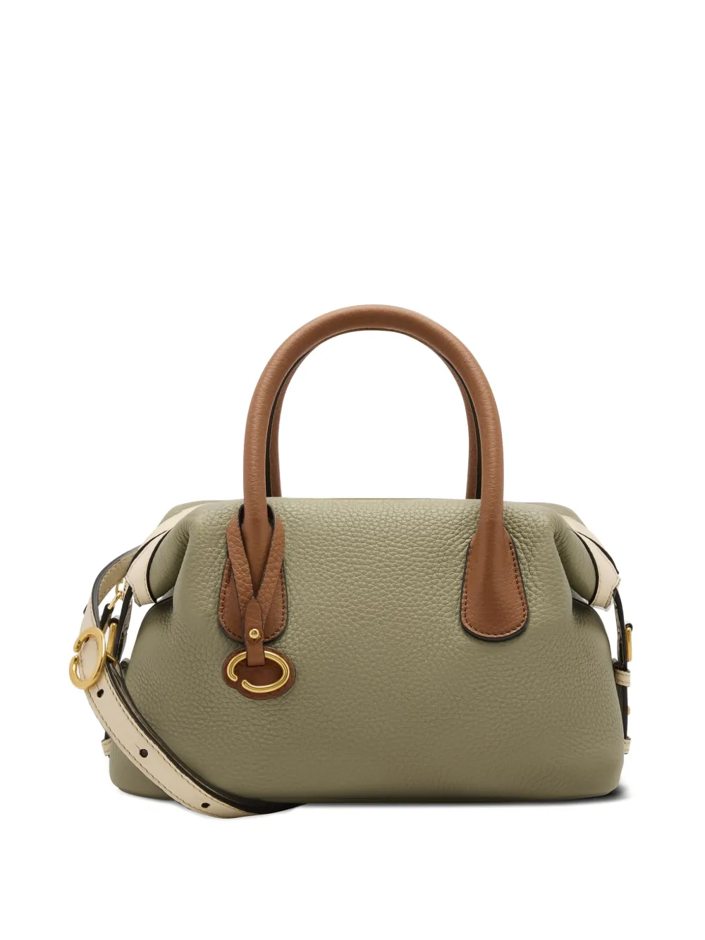 Oscar de la Renta Shopper met logoprint Groen