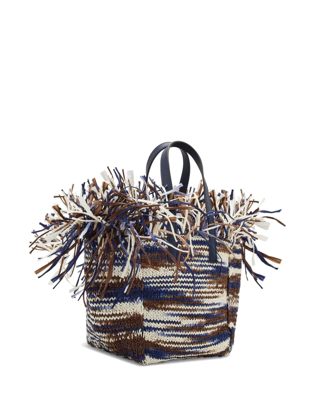 Oscar de la Renta striped tote bag - Blauw