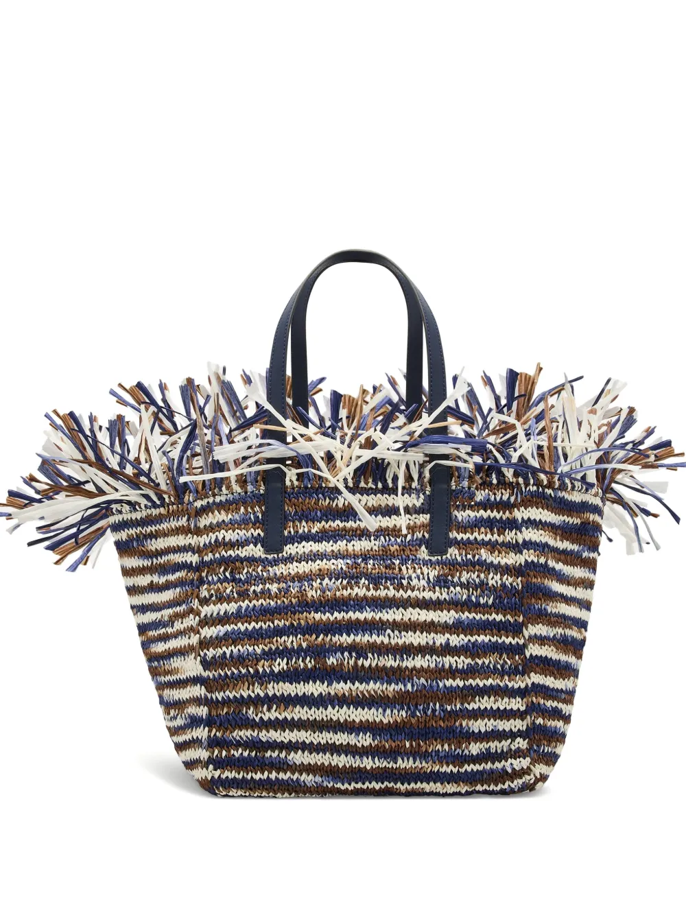 striped tote bag