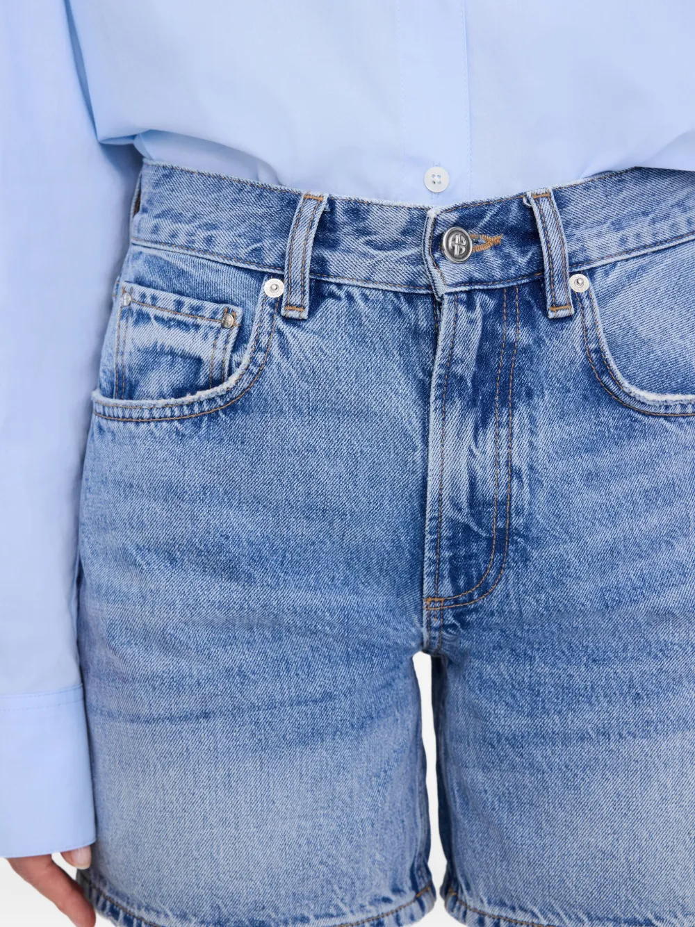 ANINE BING HEATH DENIM SHORTS