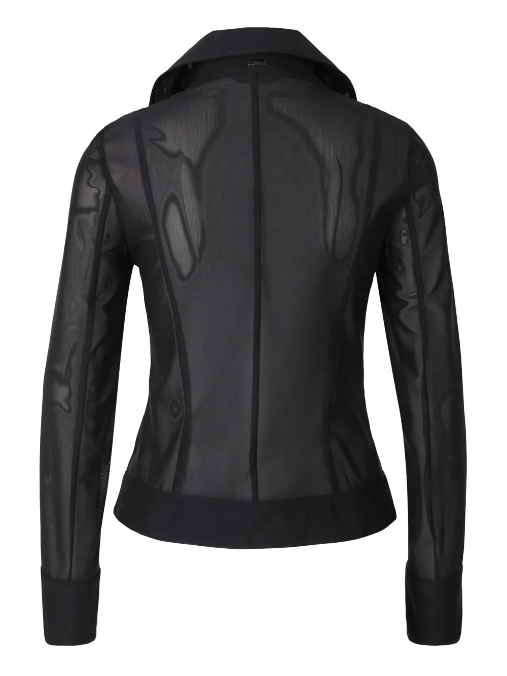 Herno zip-up biker jacket - Zwart