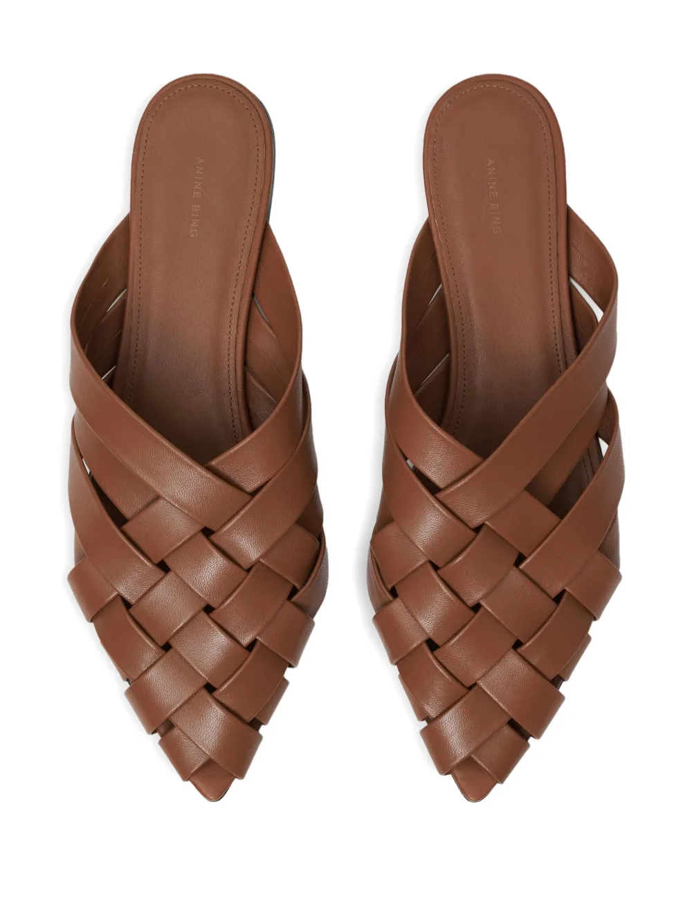 ANINE BING Eve mules Brown