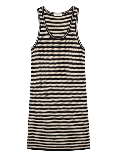 ANINE BING vestido corto de tejido flojo