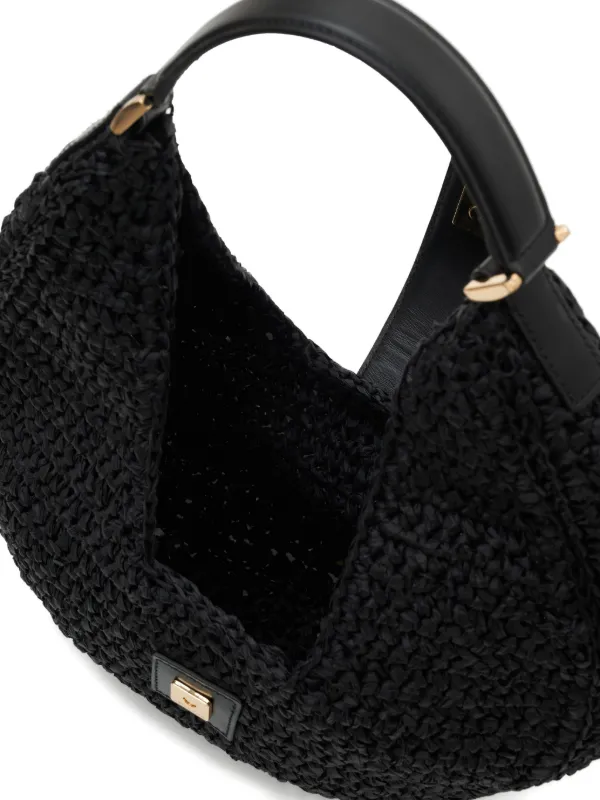 ANINE BING Lou Shoulder Bag | Black | FARFETCH UK