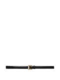 ANINE BING patent-leather belt - Black