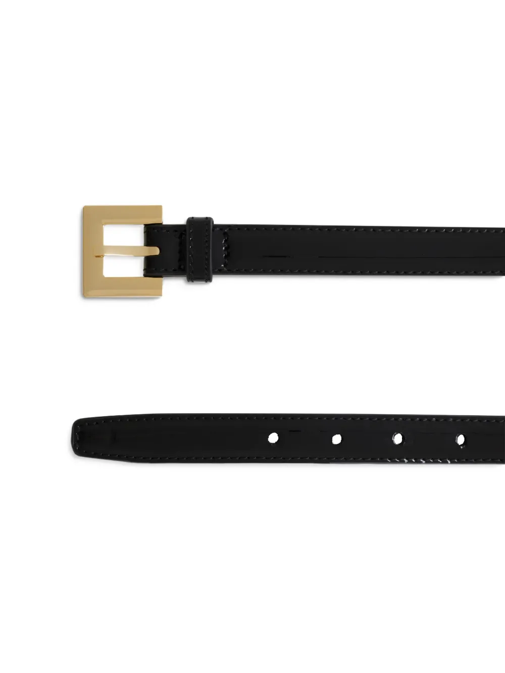 Anine Bing Nicola Belt In Black Embossed