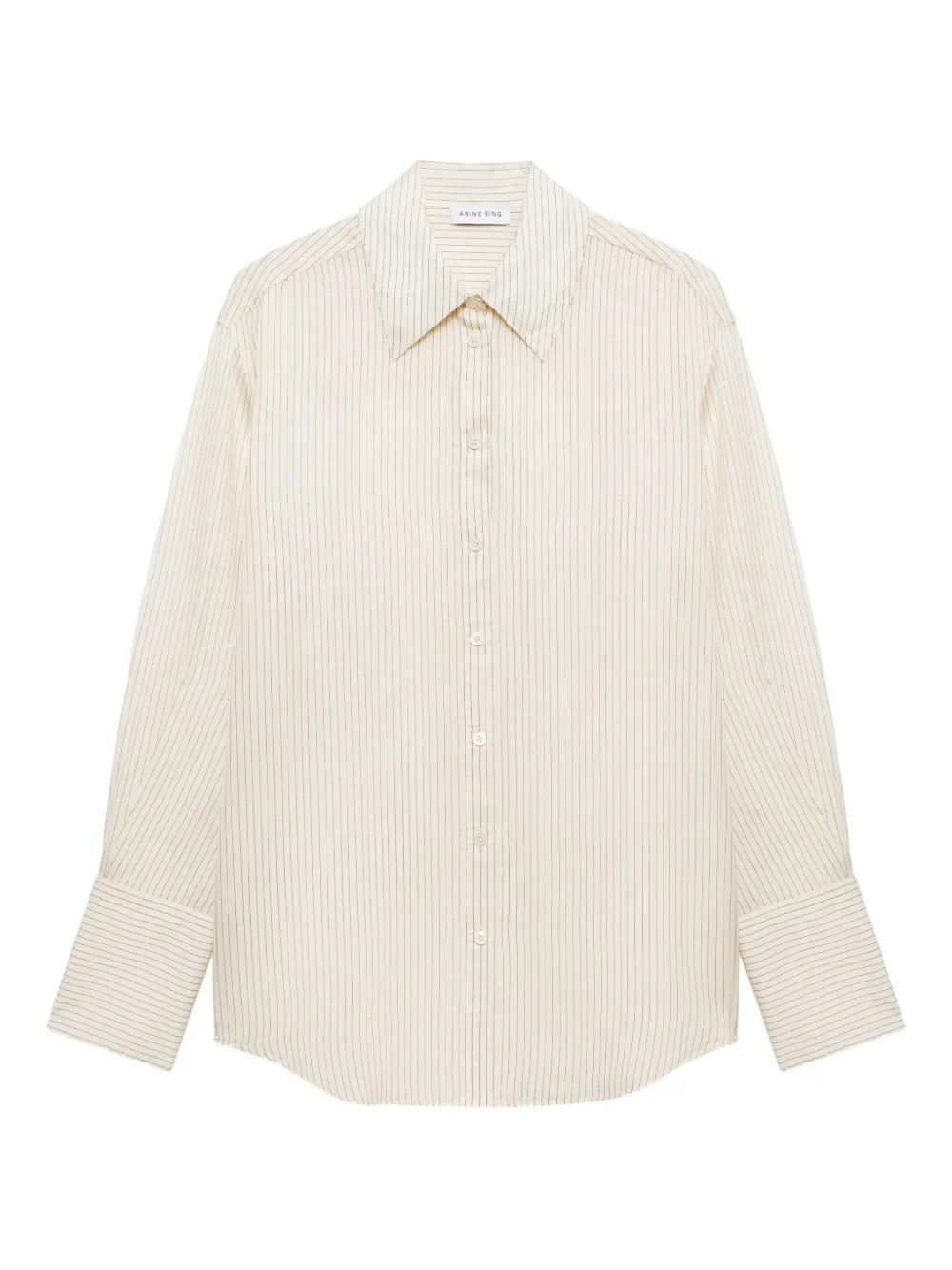 ANINE BING camisa con rayas estampadas | blanco | Image 1