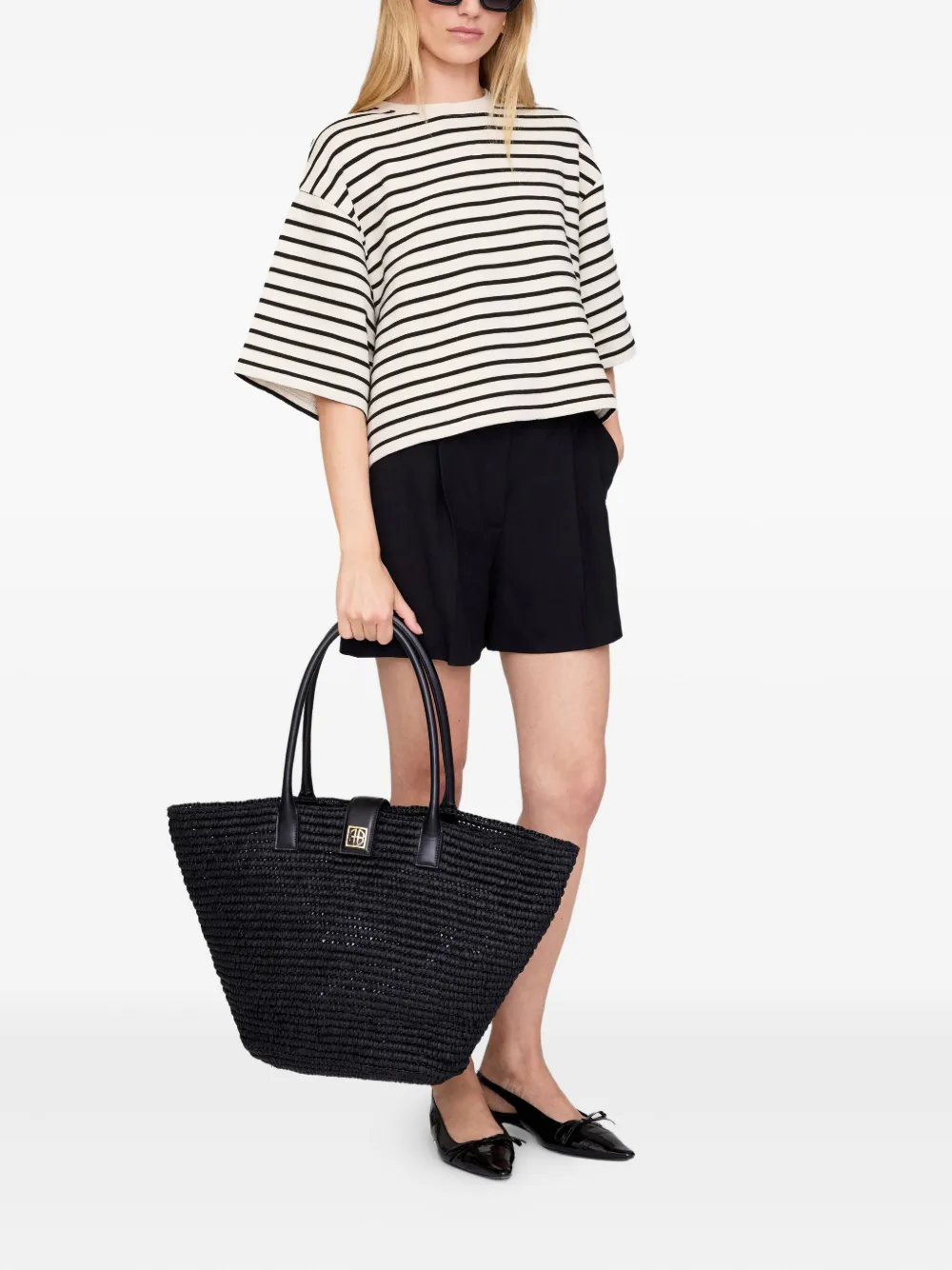 ANINE BING Lou tote bag - Zwart