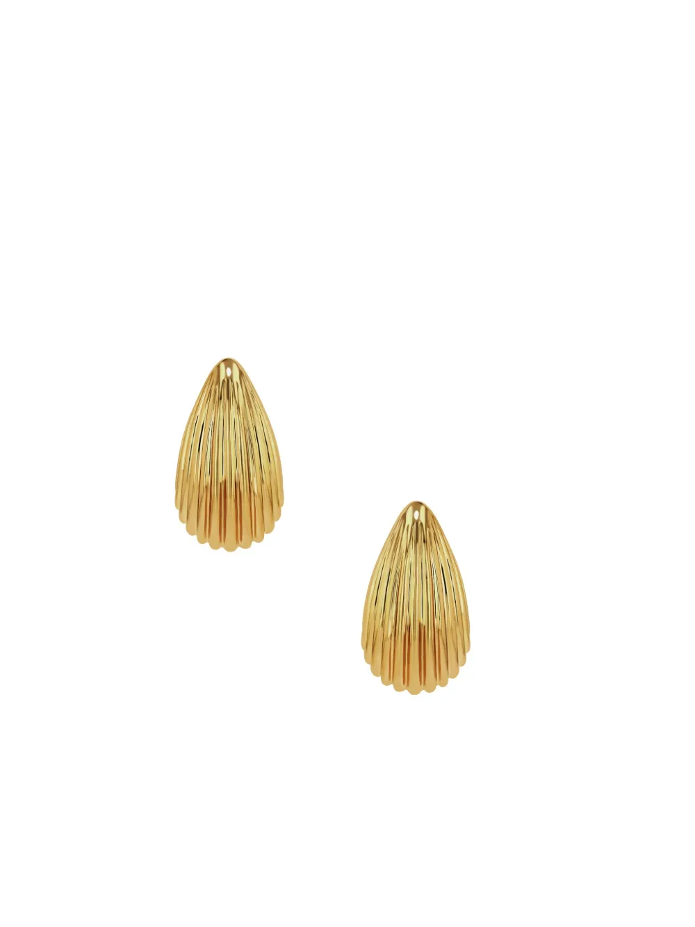 Anine Bing Ribbed Drop Earrings