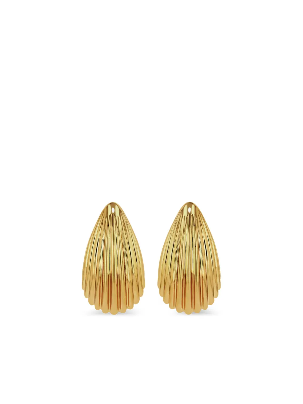 ANINE BING Ribbed Drop earrings | oro | Image 1