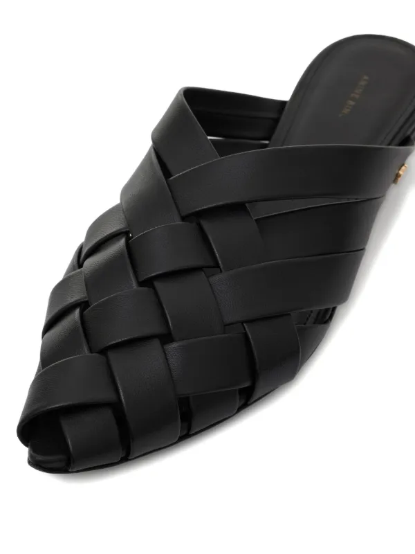 サンダル・ミュール Eve Mules  Black Sandals - ANINE BING - Leather - Black ANINE BING Eve Mules | Black | FARFETCH