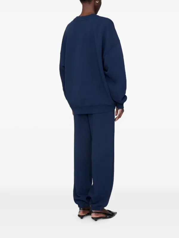 ボトムスその他 ANINE BING FW25 KARTER JOGGING (A0310997BEL26 DARK BLUE) Anine Bing cotton joggers karter navy blue color smooth A