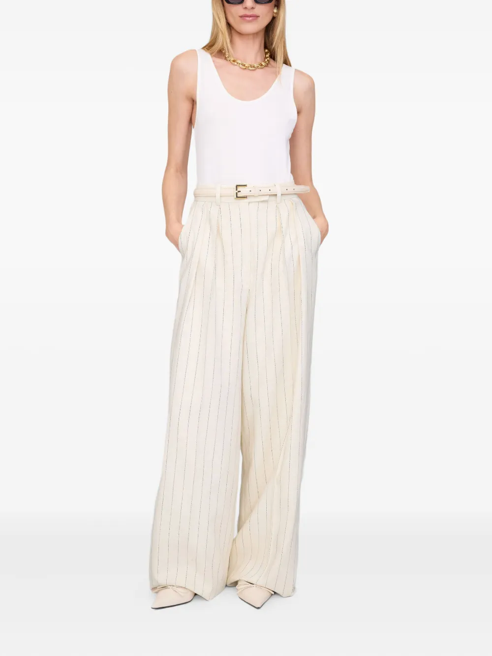ANINE BING Lou trousers - Beige