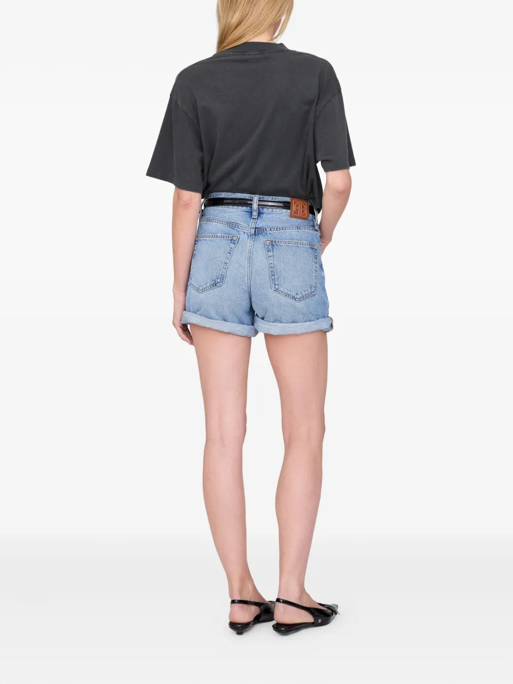 ANINE BING T-shirt met grafische print Grijs