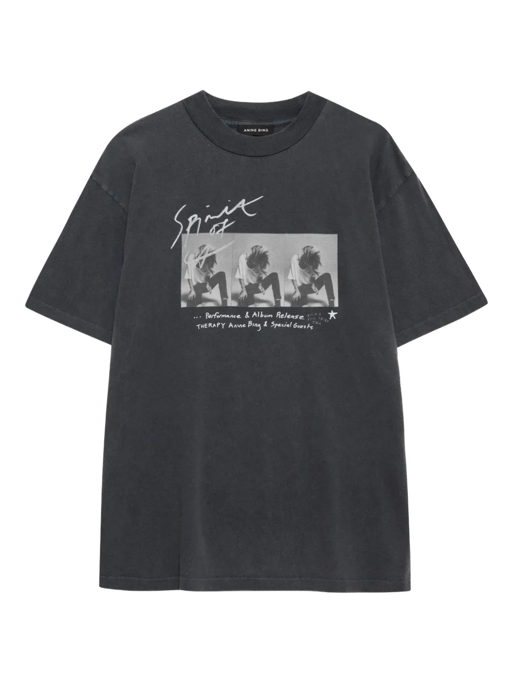 ANINE BING T-shirt met grafische print Grijs