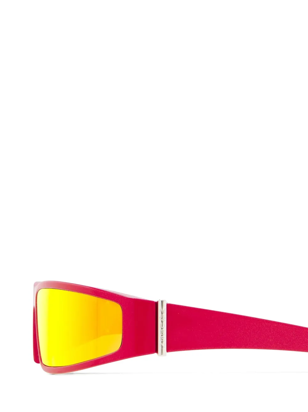 Alexander McQueen Zonnebril met wikkelmontuur Rood