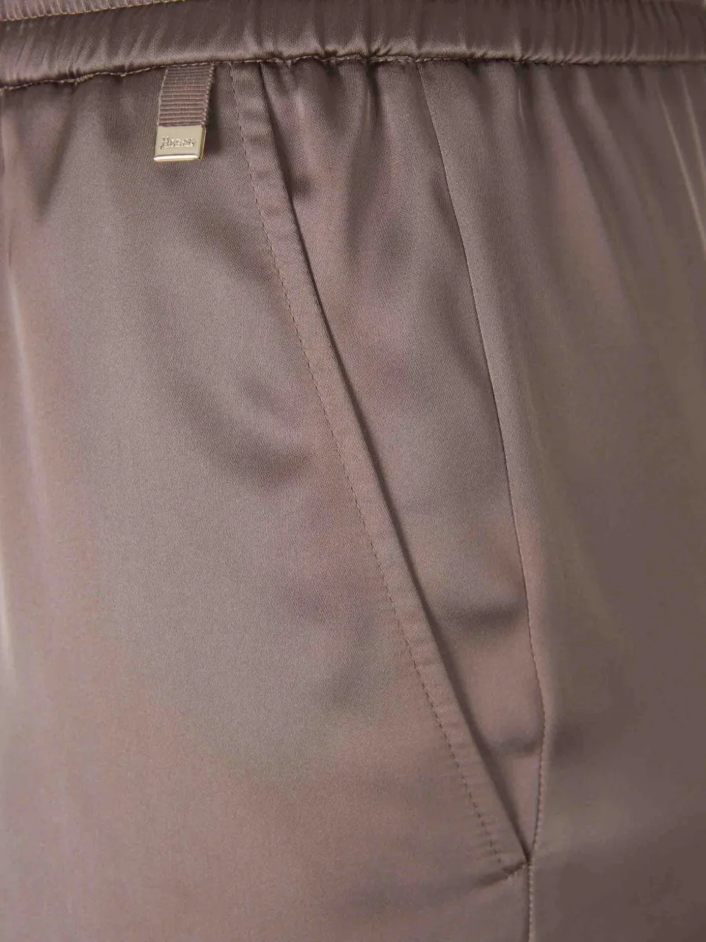 Herno Satijnen broek Bruin