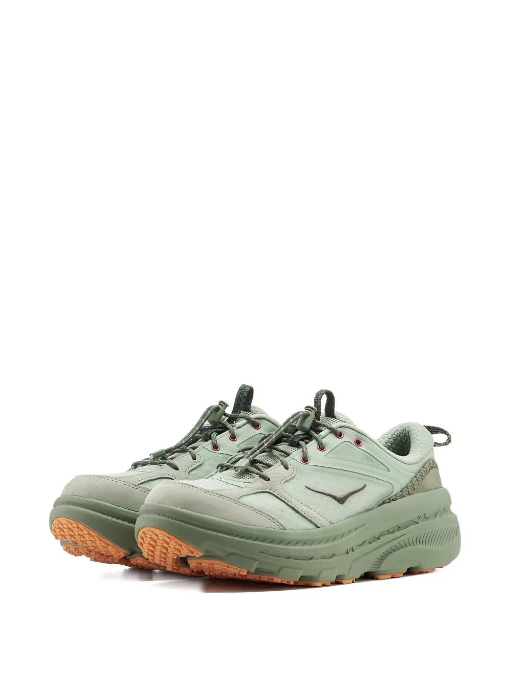 HOKA One Bondi B3LS "Flaxseed Varsity Yellow" sneakers Green