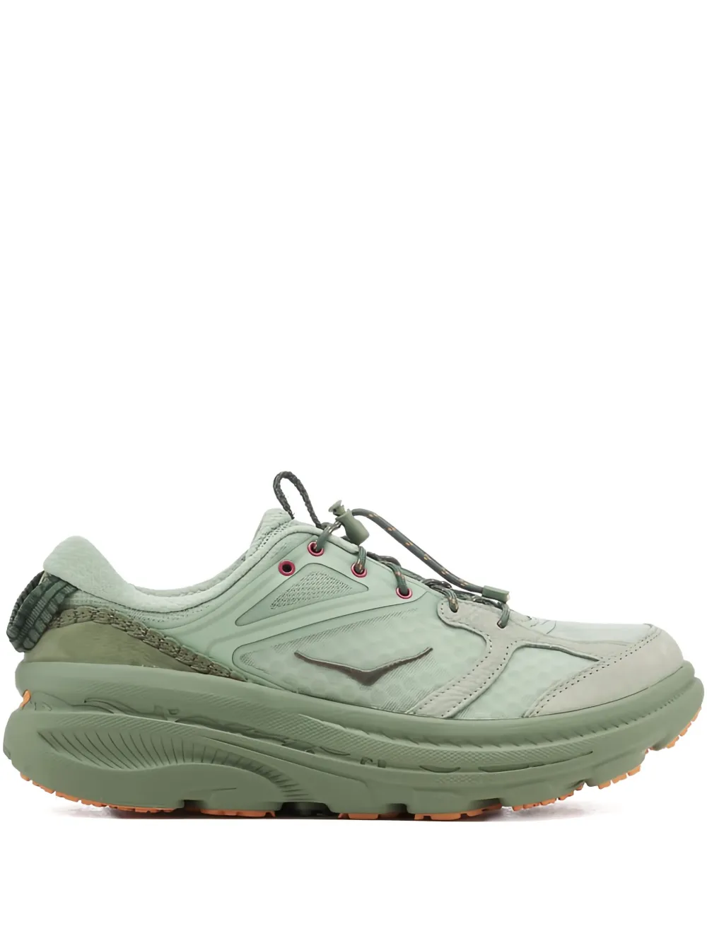 HOKA One Bondi B3LS "Flaxseed Varsity Yellow" sneakers Green