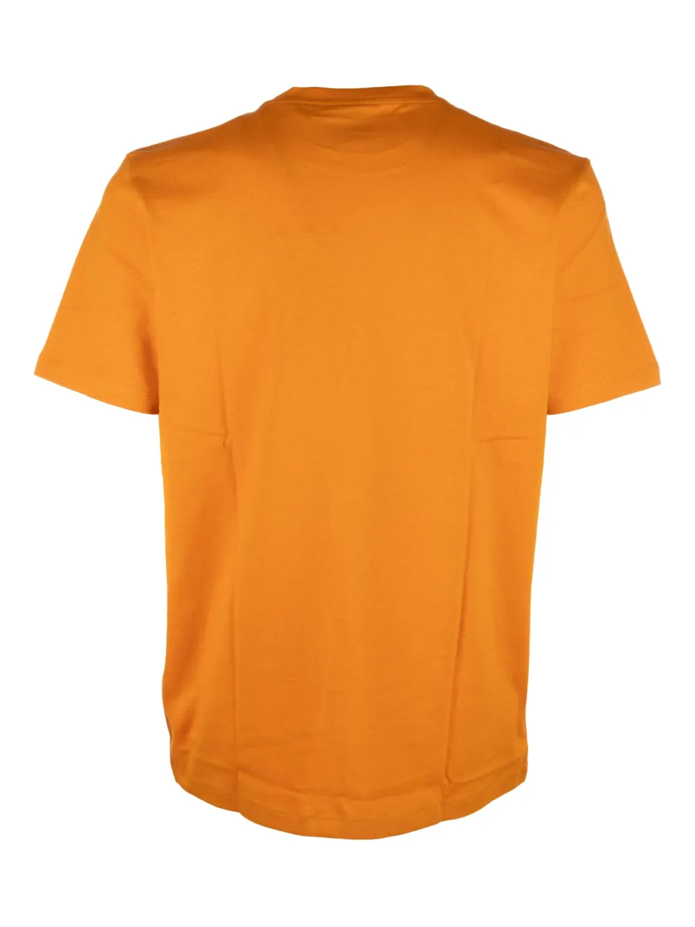 Hugo Boss Logo-patch Cotton T-shirt In Orange