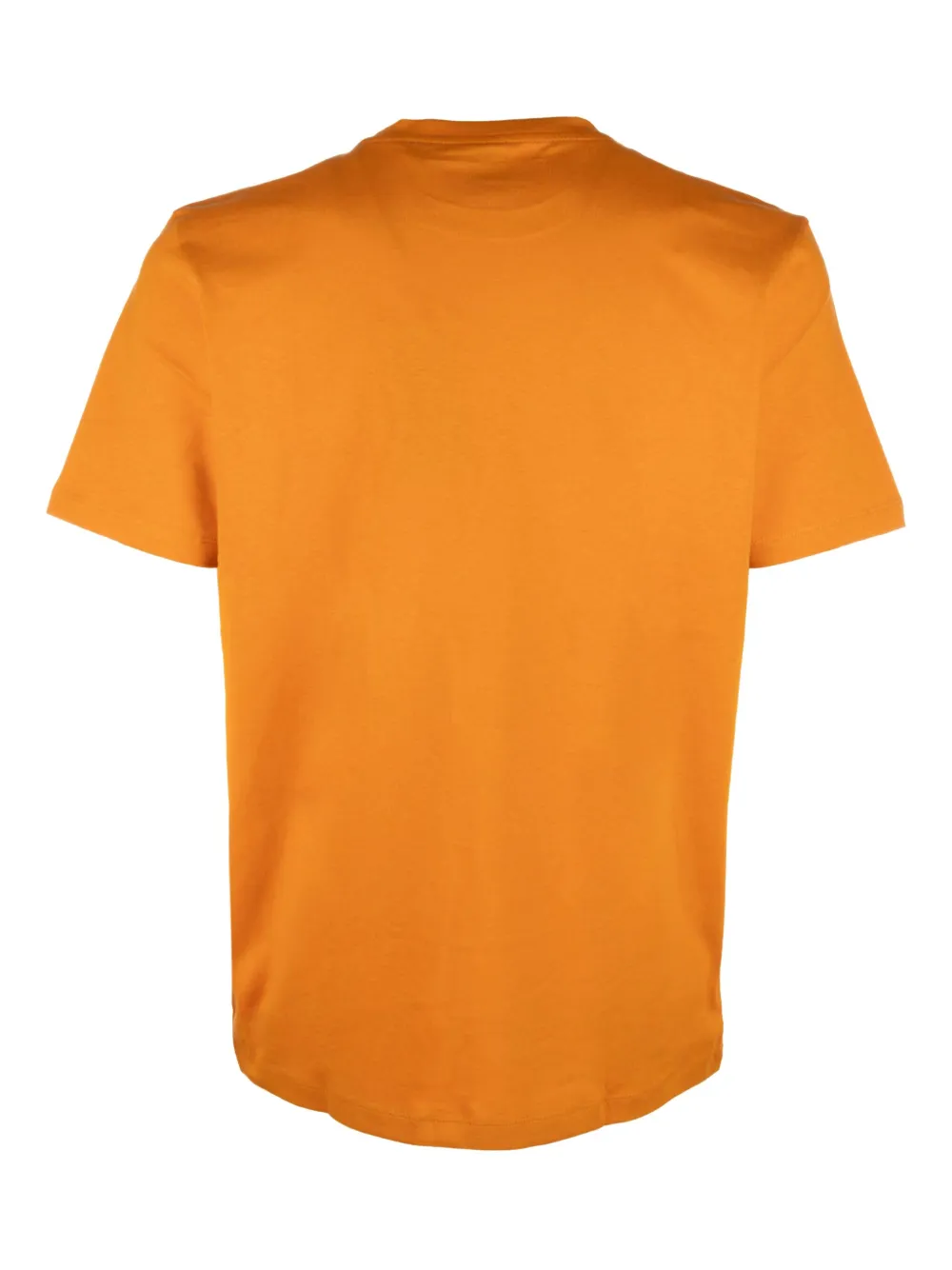 HUGO Katoenen T-shirt met logopatch - Oranje
