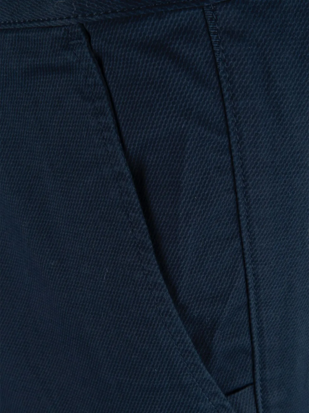 BOSS Broek met steekzak en textuur Blauw