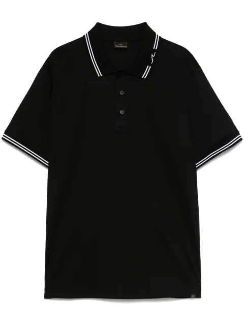 Paul & Shark playera tipo polo con ribete de rayas
