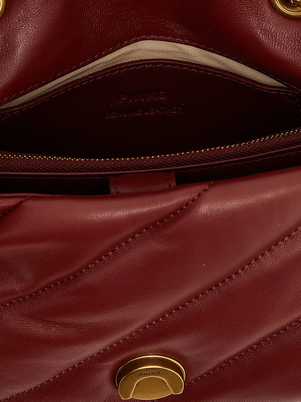PINKO Love Puff kleine crossbodytas Rood