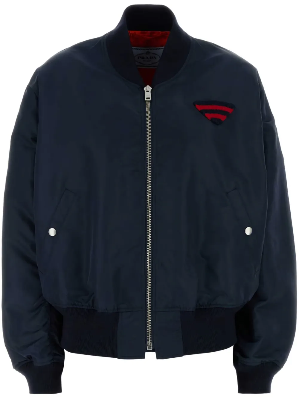 Prada Twill bomberjack Blauw