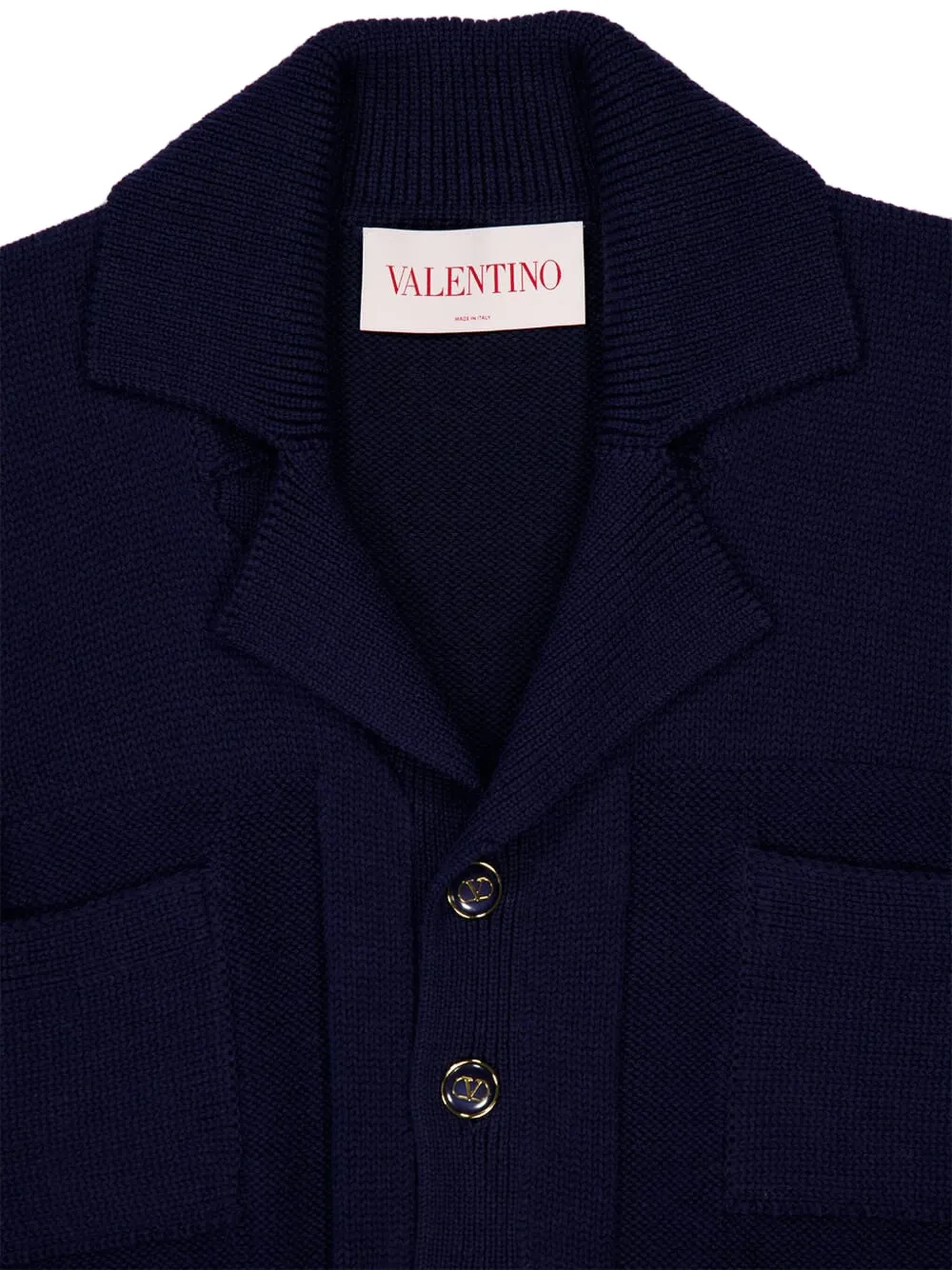 Valentino Garavani Button-up vest Blauw