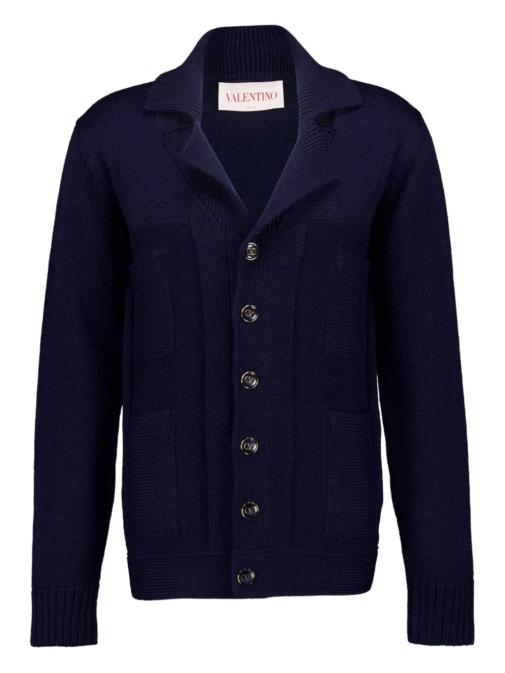 Valentino Garavani Button-up vest Blauw