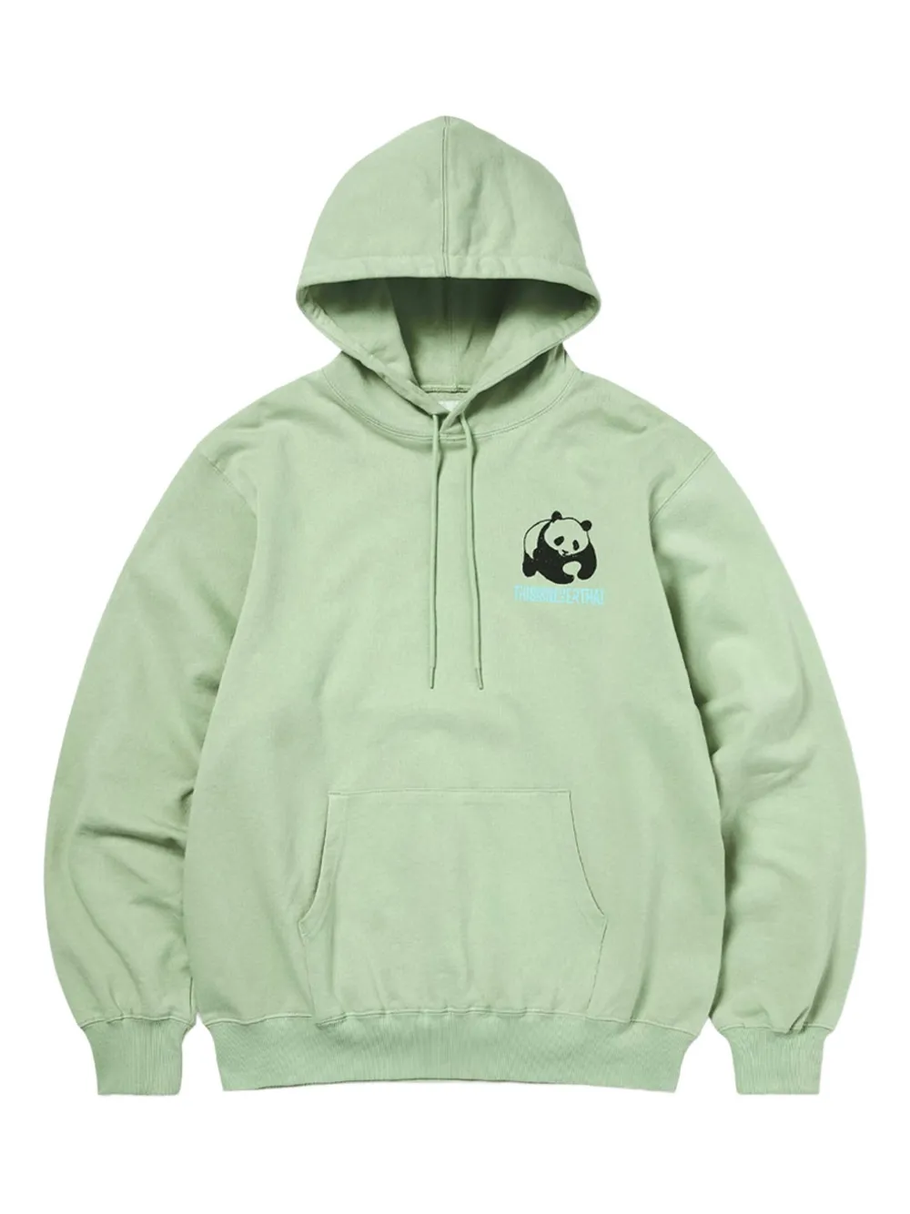 This Is Never That panda print hoodie | Green | Image 1