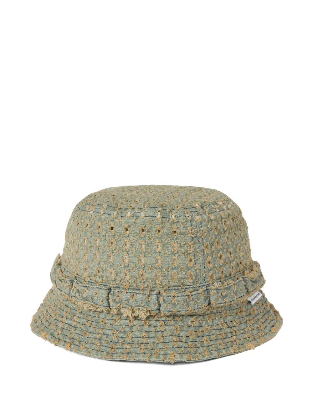 This Is Never That Damaged frayed denim bucket hat | Image 2
