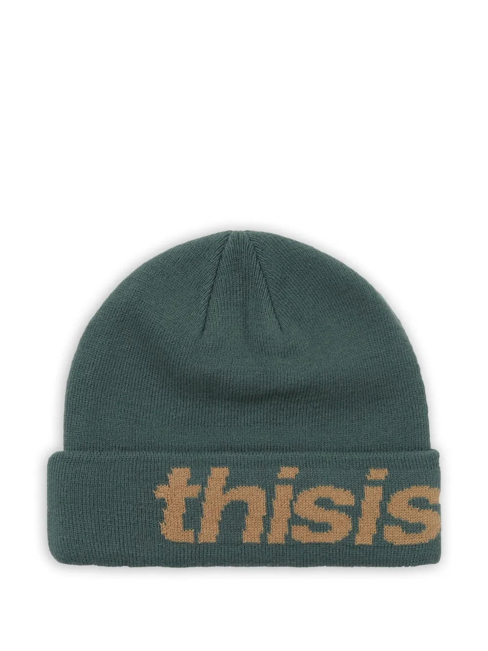 This Is Never That Big Cuff logo-intarsia beanie | Image 2