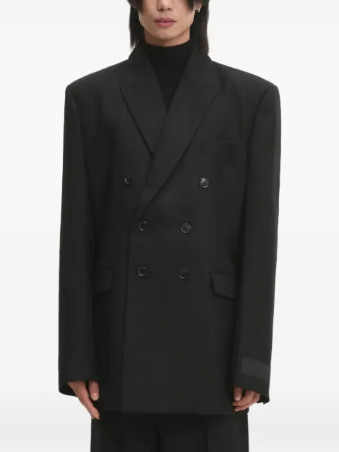 VETEMENTS pinstriped double-breasted blazer