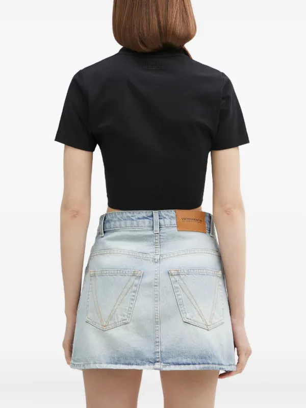 VETEMENTS ラインストーン Tシャツ | ブラック | FARFETCH JP