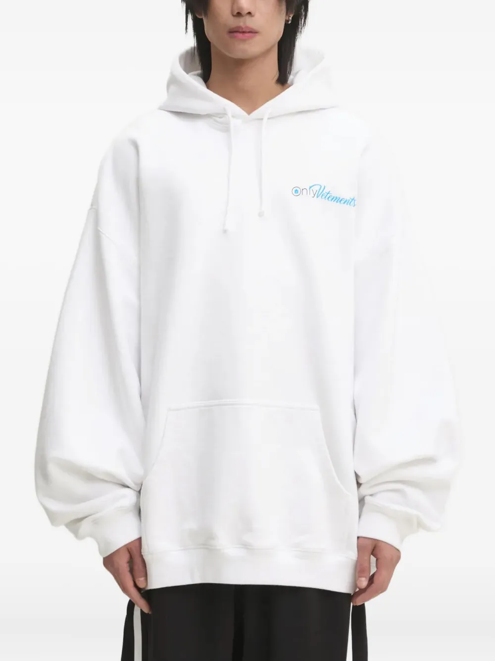 VETEMENTS logo-print hoodie | White | Image 1