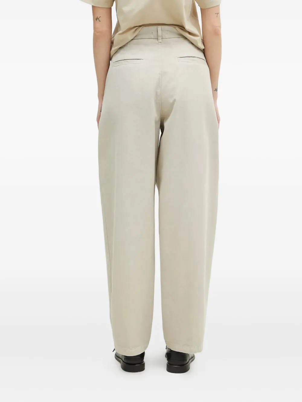 Carhartt WIP Straight broek met achterzakken Beige