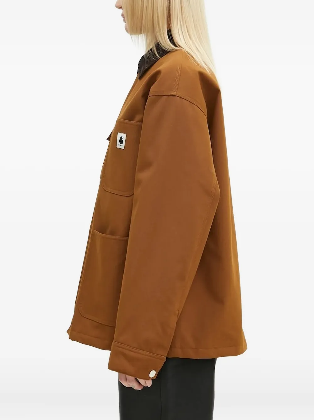 Carhartt WIP corduroy-collar pocket jacket Bruin