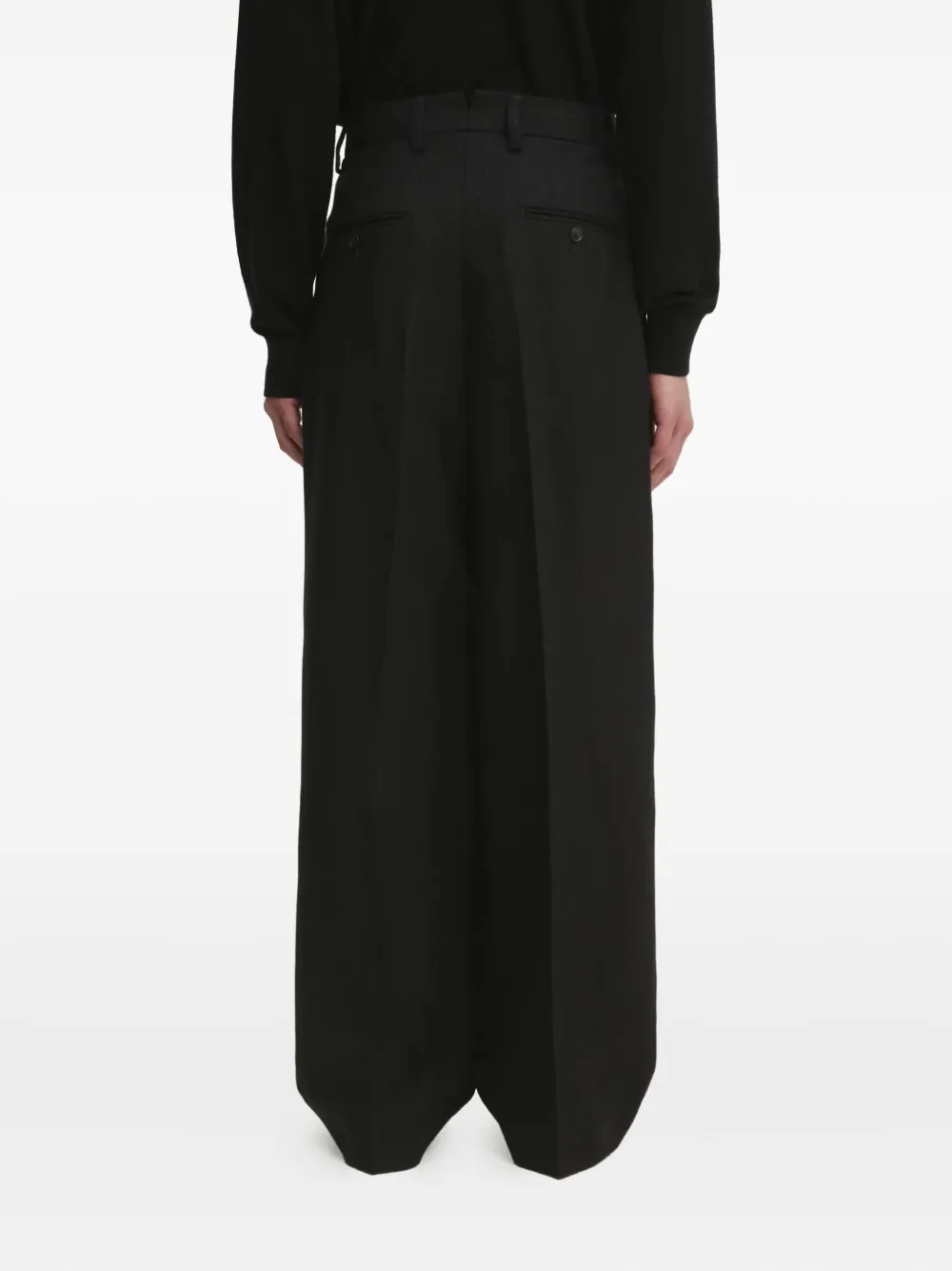 VETEMENTS pinstripe trousers Zwart
