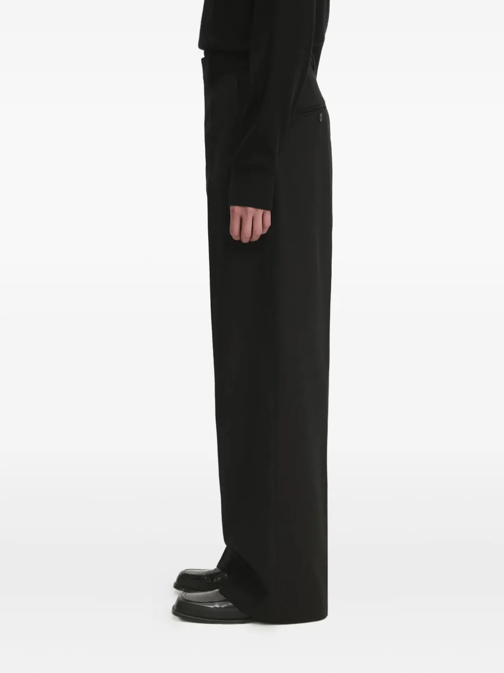 VETEMENTS pinstripe trousers Zwart