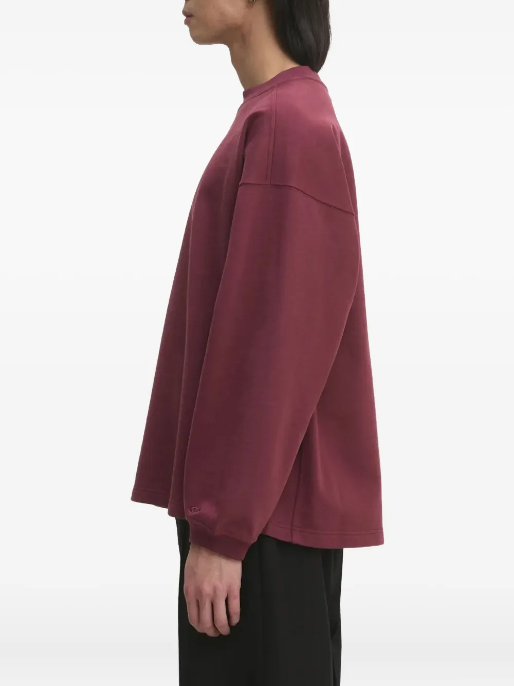VETEMENTS logo-embroidered sweatshirt Rood