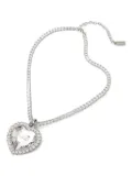 VETEMENTS crystal-embellished heart-pendant necklace - Silver