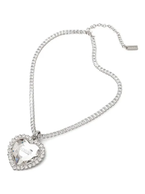 VETEMENTS crystal-embellished heart-pendant necklace