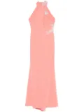 CRISTALLINI stretch-crepe maxi dress - Orange